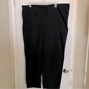Cherokee Workwear Drawstring Scrub Pants, Size L, Black